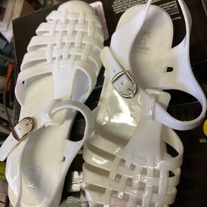 Kali White Jelly Sandals